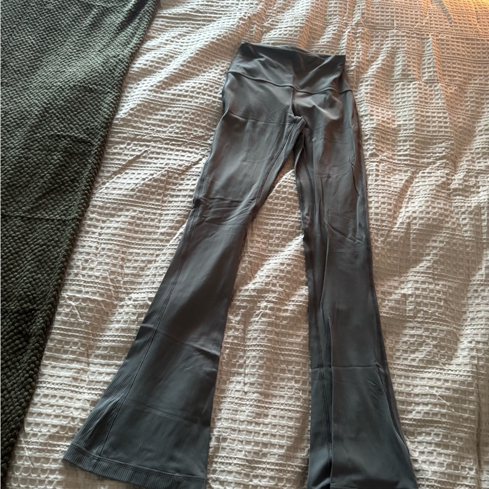 lululemon athletica Gray Flared Leggings
